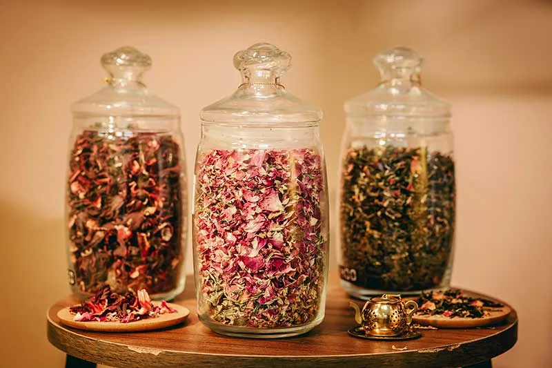 Apothecary Jars for Storing Herbal Teas
