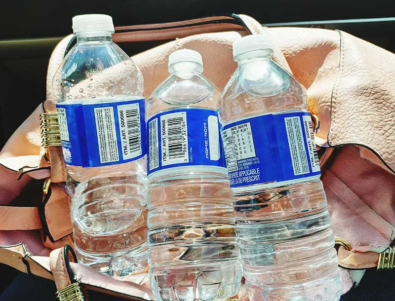 Mineral Water in Plastic Bottles