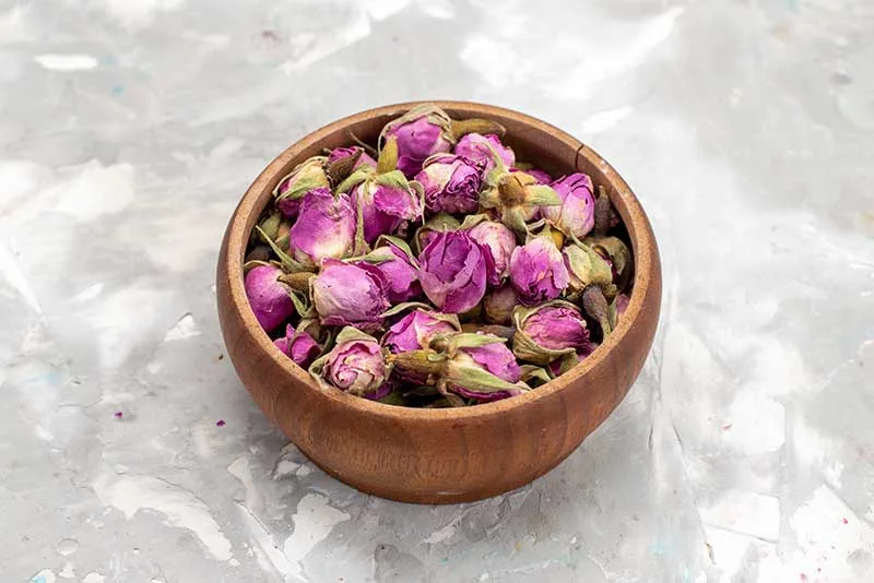 Dried Rose Petals Used for Brewing Rose Petal Tea
