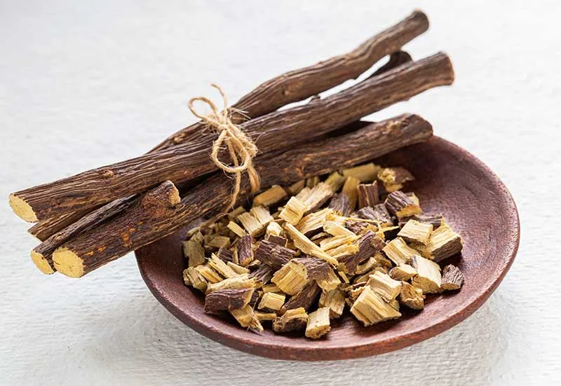 Dried Licorice Root and Crushed Licorice Root