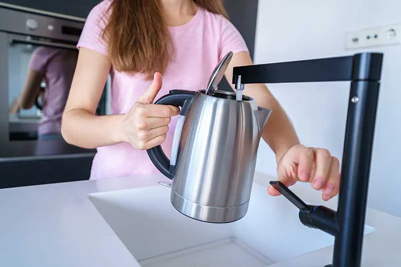Filling Kettle with Tap Water