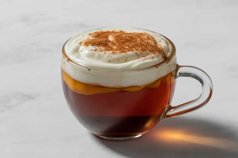 Three-Layer Tea with Cinnamon Sprinkled on The Top - Malaysian Teh C Peng Special Tea