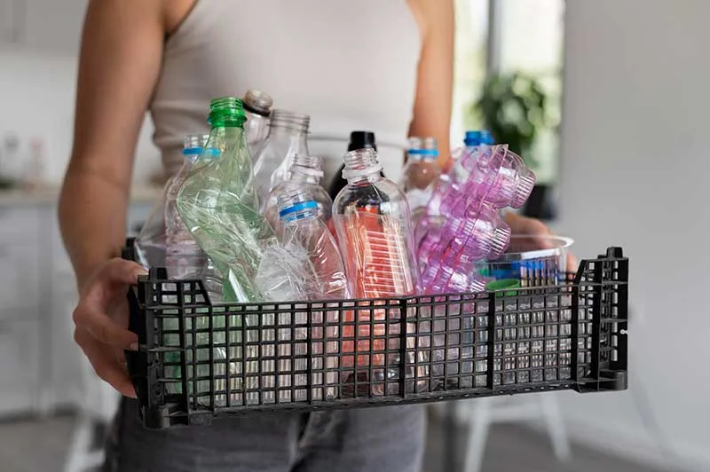 Used Plastic Bottles of Mineral Water