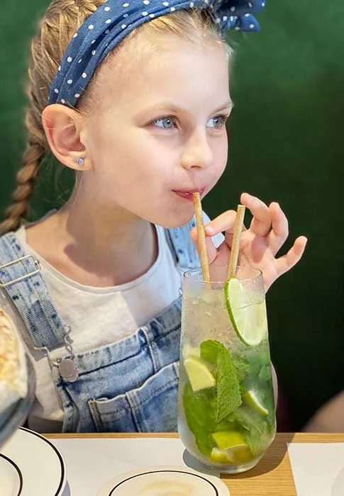 Sekanjabin and Mint Drink for Children