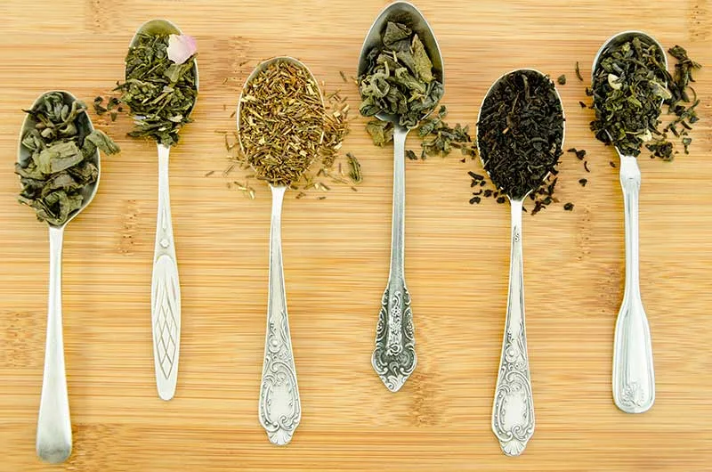 1 Teaspoon of Different Herbal Teas